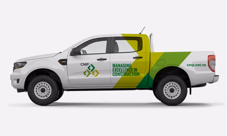 CMP Construction vehicle branding 